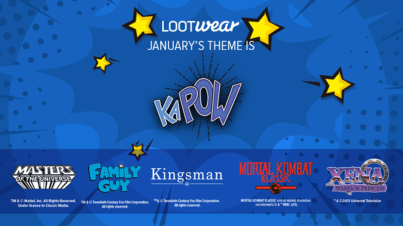 Loot Crate 2021 年 1 月 Loot Wear 獨家搶先預覽照片！